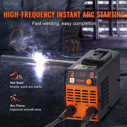 220V Stick Welder, 160A ARC/Lift TIG Welding Machine with Large LED Display, 2-in-1 Portable Stick Welding Machine with Hot Start Arc Force Anti-Stick VRD, MMA ARC Welder Machine, Welding