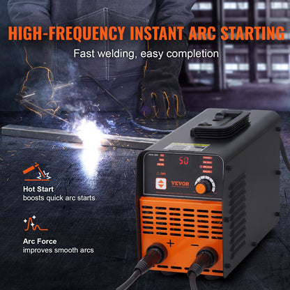 220V Stick Welder, 200A ARC/Lift TIG Welding Machine with Large LED Display, 2-in-1 Portable Stick Welding Machine with Hot Start Arc Force Anti-Stick VRD, MMA ARC Welder Machine