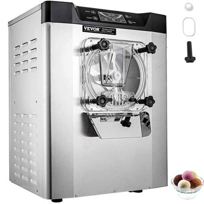 Commercial Hard Ice Cream Machine 3.5-4.4 UK Gallon/H Stainless Steel Ice Cream Maker