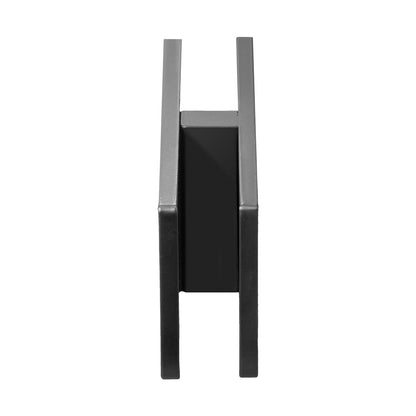 Glasklämma, 4 st rektangulära glasräckesfästen för 0,31"-0,47" härdat glas, monteringsklämma i rostfritt stål 304, 0,2” tjockt glashyllefäste för balkong, trädgård, pool, trappa