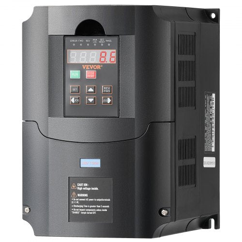 VFD 10 hk, 7,5 kW, 35 A, 1- eller 3-fas 220 V ingång till 3-fas 220 V utgång, variabel frekvensomriktare, 40–60 Hz ingång, 0–400 Hz utgång VFD för spindelmotor CNC-hastighetsreglering