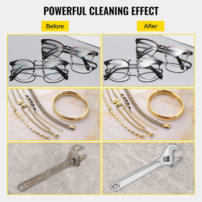 10L Ultrasonic Cleaner Dual Frequency Ultrasonic Cleaning Machine with Heater Jewelry Cleaner for Parts Jewelry Eyeglass Ring Denture Record Circuit Board 28/40KHz