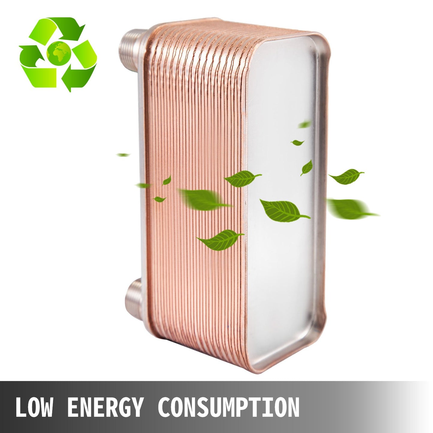 Heat Exchanger 3/4” MNPT Ports Brazed Plate Heat Exchanger 30 Plate heat exchanger plate exchanger Stainless Steel 316L Flat Plate Heat Exchanger Plate Chiller Wort for Hydronic Heating