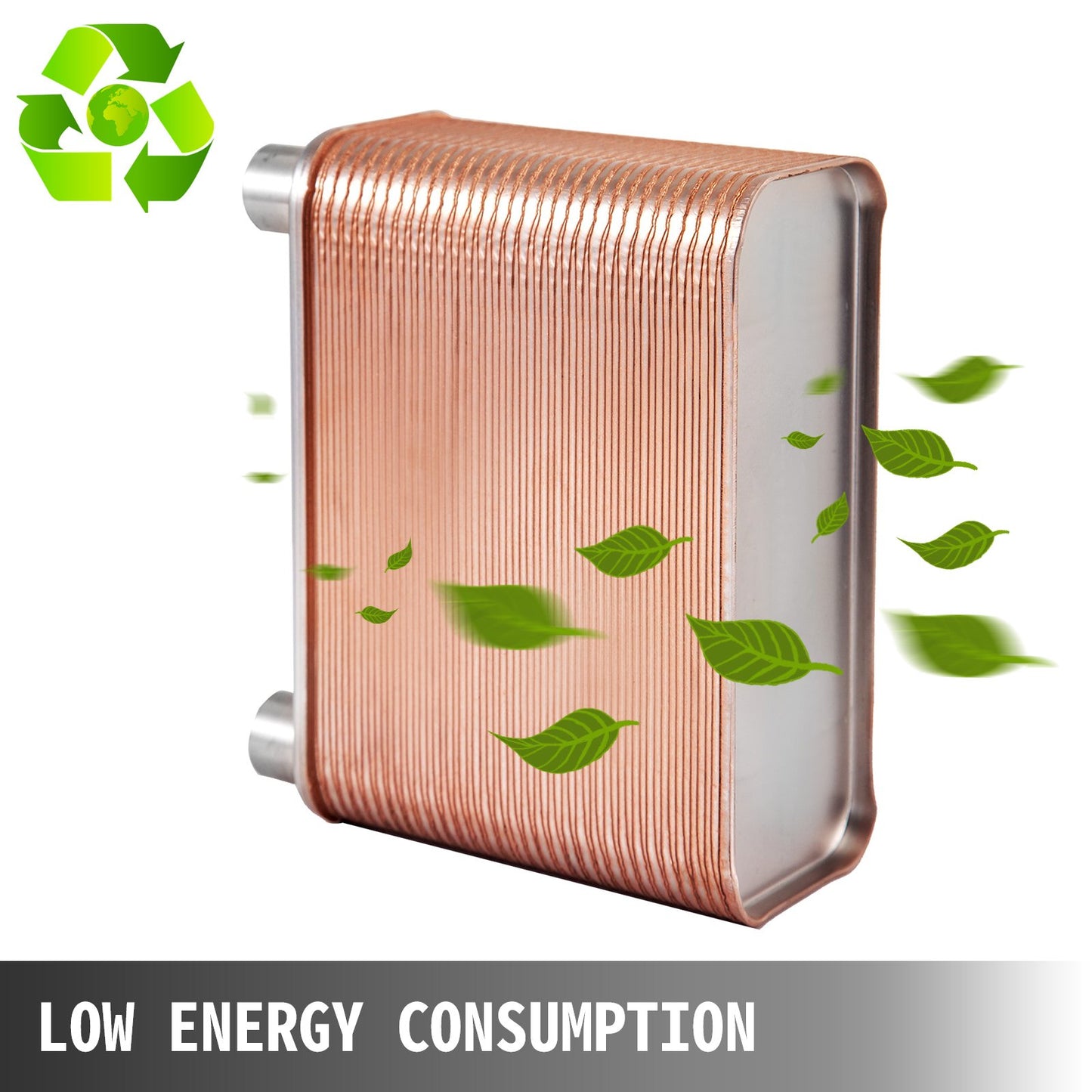 Värmeväxlare Lödd plattvärmeväxlare 1/2” BSP FPT Portar 60 plattvärmeväxlare 60 plattvärmeväxlare Rostfritt stål 316L plattvärmeväxlare för vattenburen uppvärmning