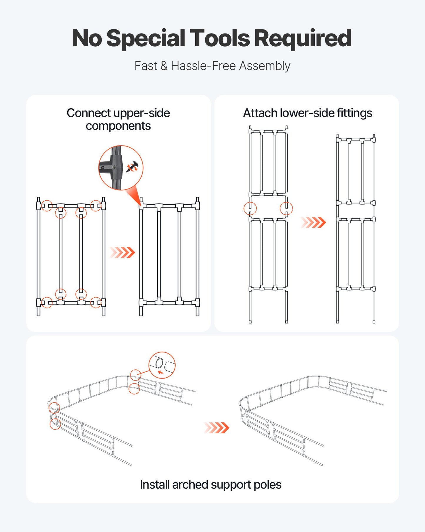 Garden Arbor, 2.4 (H) x 3.2 (W) x 0.4 (D) m Metal Archway, Sturdy Outdoor Trellis Arch with Stakes, Easy to Assemble, Pergola Arbor for Plant Climbing Yard Lawn Wedding Party Decoration