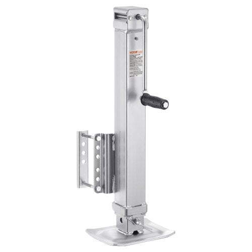 Domkraft, statisk lastkapacitet 3600 kg, kraftig svängbar bultmonterad domkraft, 74 cm lyftbar domkraft med handtag för husbils-, häst-, nyttosläp och yachttrailer