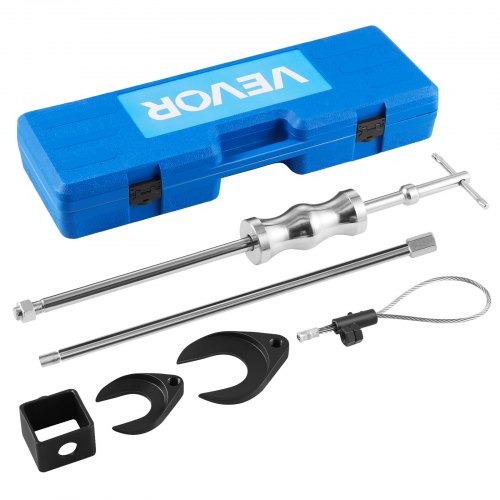Inner CV Axle Puller Tool Set with Slide Hammer & 49mm 64.5mm CV Joint Fork Adapter, Inner CV Joint Removal Tool Kit, Heavy Duty Front Wheel Drive Axle Puller Slide Hammer Set for Most Vehicles