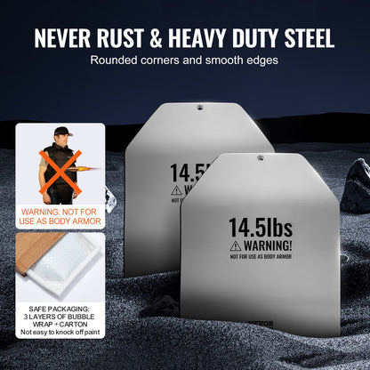 Böjda viktvästplattor, 14,5 lb par, viktplattor i premiumstål, konturerad ergonomisk passform – WOD:er, extra vikt för viktvästar, för styrketräning, löpning, tunga träningspass