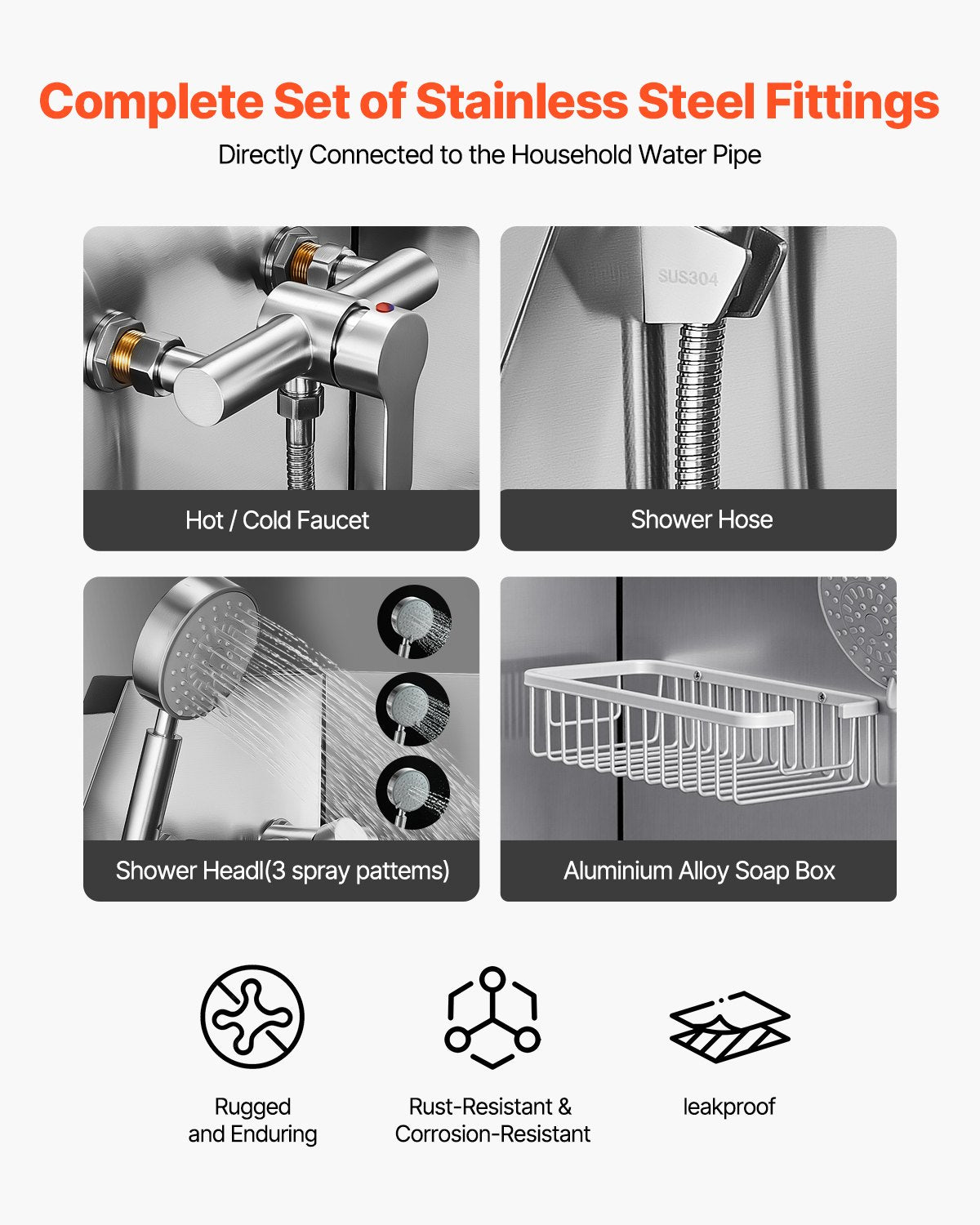 Stainless Steel Dog Washing Station, 157.48 cm Pet Grooming Tub w/ Ramp, PE Water Filter Board, Faucet & Showerhead & Soap Holder Dog Bathtub for Large & Medium & Small Pets (Left Door)