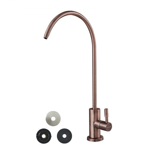 Ro Water Faucet, Lead-Free Stainless Steel Faucet, Drinking Water Faucets with Solid Brass Valve, Anti-Rust & Durability Drinking Water Faucets For Kitchen, Bar Counter, Cafe, Antique Bronze