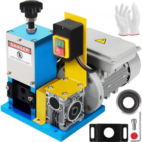 Electric Wire Stripping Machine Φ1.5mm~Φ25mm Portable Automatic Wire Stripper Cable 180W Wire Stripping Machine Tool for Scrap Copper Recycling