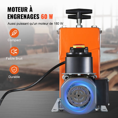 Automatic Wire Stripping Machine, 1.5mm-25mm Electric Motorized Cable Stripper, 60 W, Wire Peeler with Visible Stripping Depth Reference, 6 Round & 1 Flat Channels for Scrap Copper Recycling