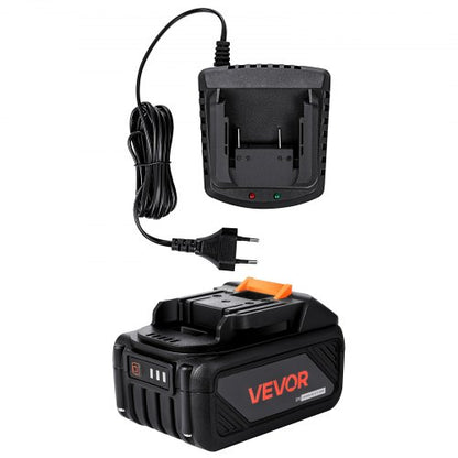 20V MAX, Bärbart batteri och laddare-kombination, AC 220V, 4,0 Ah litiumjonbatteri, 4000 mAh stor kapacitet, förlängd drifttid, kompatibel med serieverktyg, för utbyte och snabbladdning