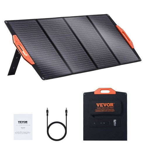 Portable Monocrystalline Solar Panel, 120W Foldable Monocrystalline ETFE Solar Charger, 23% Efficiency Solar Panel with Type C, DC 18V, QC3.0 USB Port, IP67 Waterproof for Home, Off Grid, Hiking