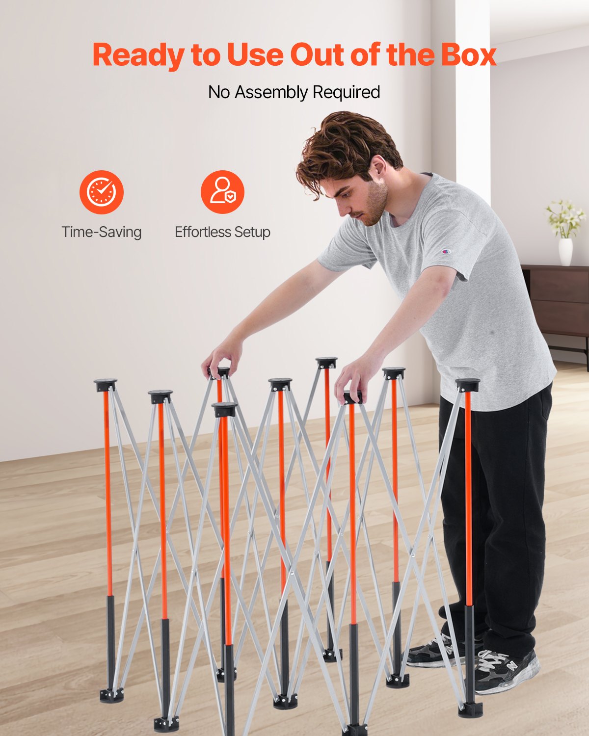 Portable Folding Workstand, 1264 x 1264 mm Collapsible Workbench, 1589 kg Weight Capacity, No Assembly Foldable Work Stand with Storage Bag, Table Top NOT Included, for Garage Workshop Outdoor