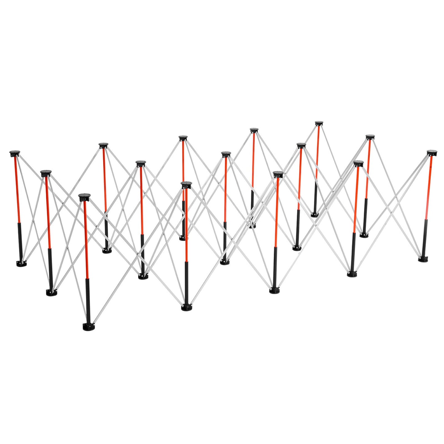 Bärbart hopfällbart arbetsställ, 2455 x 1260 mm hopfällbar arbetsbänk, 2724 kg viktkapacitet, ingen montering. Hopfällbart arbetsställ med förvaringsväska, bordsskiva ingår ej, för garage, verkstad och utomhusbruk.