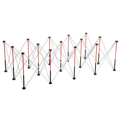 Bärbart hopfällbart arbetsställ, 2455 x 1260 mm hopfällbar arbetsbänk, 2724 kg viktkapacitet, ingen montering. Hopfällbart arbetsställ med förvaringsväska, bordsskiva ingår ej, för garage, verkstad och utomhusbruk.