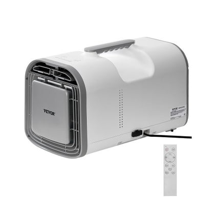 Portable Air Conditioner, 4250 BTU 3-Speed Air Conditioning Unit with 24H Timer, Air Portable AC Adjustable from 16-32℃, Compatible with AC/DC, for Outdoor Tent Camping, RVs or Home Use, White