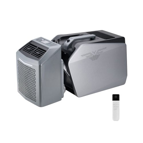 Portable Air Conditioner, 5000 BTU 3-Speed Air Conditioning Unit with 24H Timer, Air Portable AC Adjustable from 16-32℃, Compatible with AC/DC for Outdoor Tent Camping, RVs or Home Use, Grey