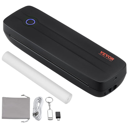 Portable Printer - 2600mAh Battery, 203 DPI, Bluetooth Inkless Mobile Printer for A4, A5 & 8.5" x 11" Thermal Paper, Compatible with iOS, Android & Laptop, Ideal for Travel, Office & Home Use