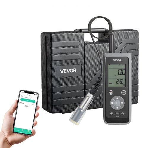 Dissolved Oxygen Meter, 0.0-50.0 mg/L Measurement Range, Portable Dissolved Oxygen Tester Kit with 4 m Electrode Cable, Bluetooth/USB Data Transfer, 750 Data Sets Storage, DO Meter for Ponds