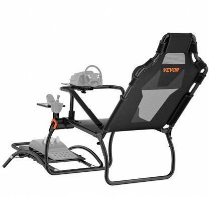 Hopfällbart rattstativ för Logitech G923/G920/G29, rattstativ och fotpedal, justerbar vinkel, bärbar stålkörsimulatorcockpit - Thrustmaster T248P, Fanatec, Hori, kompakt