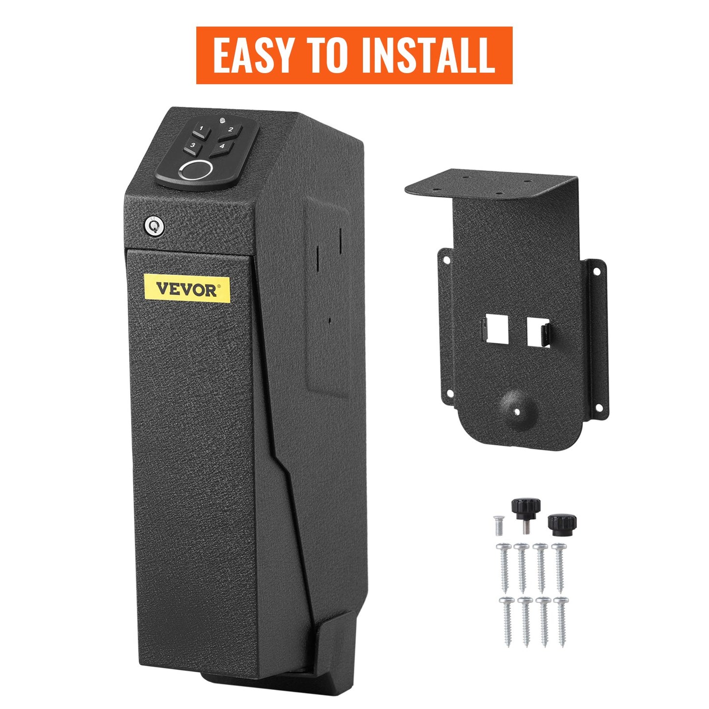 Handgun Safe Box Fingerprint Pistol Gun Safes Gun Storage Case Handgun Holder Quick Access Security Lock Key Vault