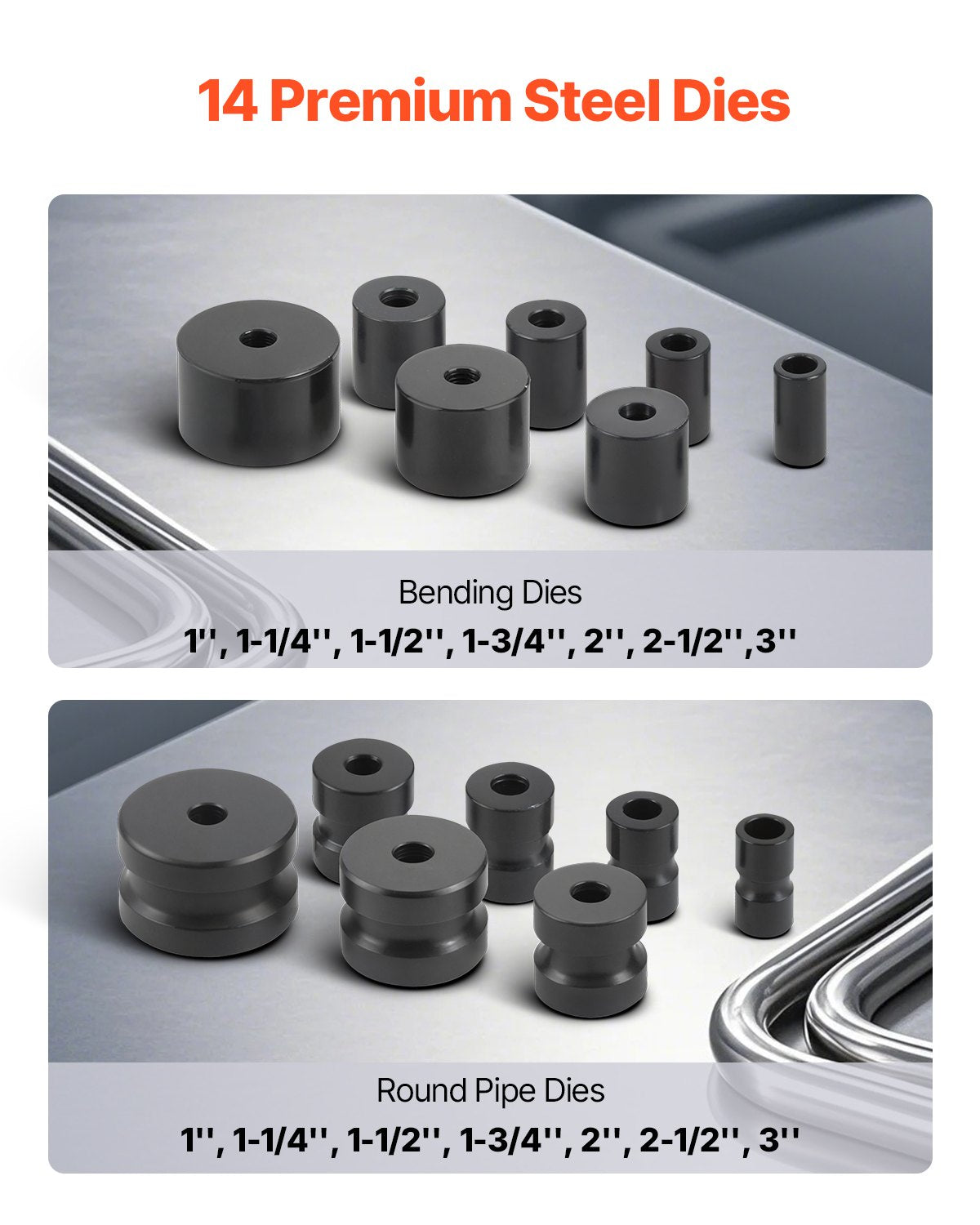 Manuell bockningsmaskin, rörbockare med 14 bockningsverktyg, 200° kraftigt bockningsverktyg för koppar-, aluminium- och järnrör, idealisk för HVAC, luftkonditionering, kylskåp och bilreparationer