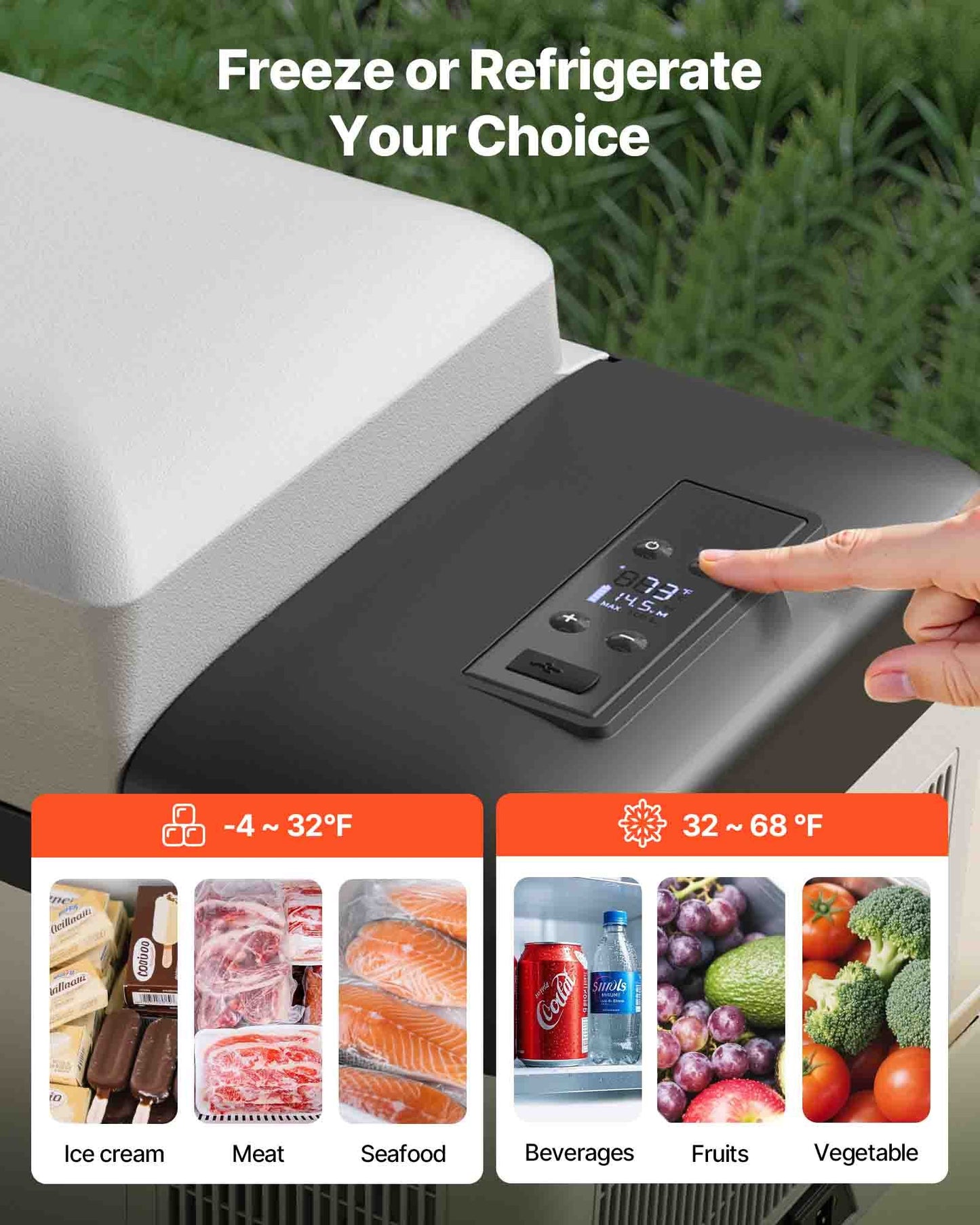 Bilkylskåp 20L Kompressor Bärbar Liten Kylskåp Bilkylskåp Frys Fordon Bil Lastbil Husbil Båt Mini Elektrisk Kylare För Körning Resor Fiske Utomhus och Hemmabruk