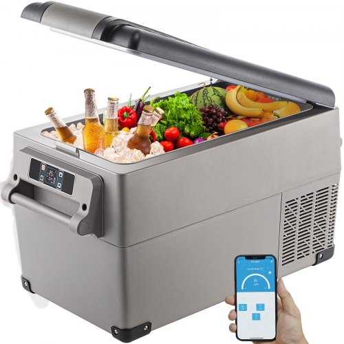KITGARN Car Refrigerator 35L Compressor Portable Small Refrigerator Refrige Car Refrigerator Freezer Vehicle Car Truck RV Boat Mini Electric Cooler Driving Travel Fishing Outdoor and Home Use