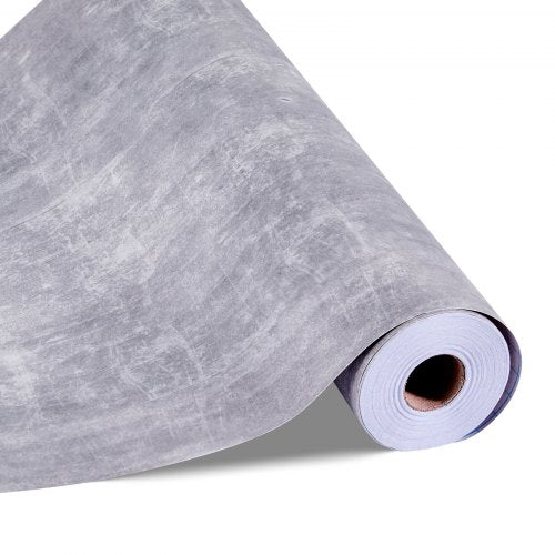 Peel and Stick Wallpaper, 40cm x 15m Contact Paper Waterpoof Self Adhesive, Easy to Clean Wall Decorative Vinyl Roll for Bedroom Kitchen Office Bathroom,Dark Gray Industrial Style