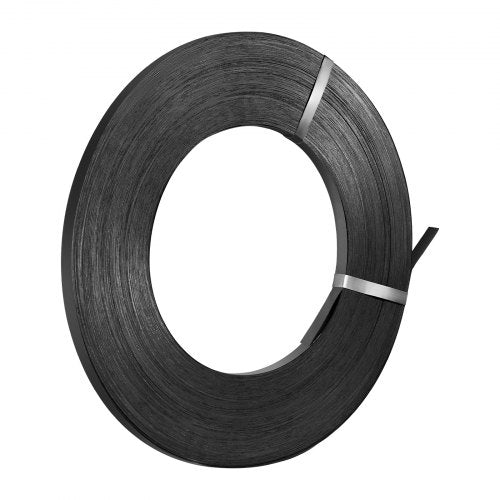 Steel Strapping Coil, 19 mm x 0.55 mm x 500 m, Metal Strapping Banding Roll Withstands Harsh Environment, 771 kg Break Strength, Heavy Duty Banding Pallet Strap Coil for Pallet Packing