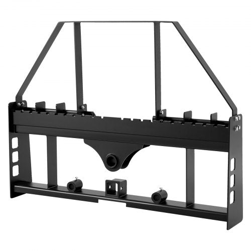 Skid Steer Pallet Fork Frame, 1814 kg Rated Capacity, 115 cm Pallet Fork Frame Attachments with 50.8 mm Hitch Receiver & Spear Sleeves, Fit for Quick Attach Tractor Loaders, Frame Only