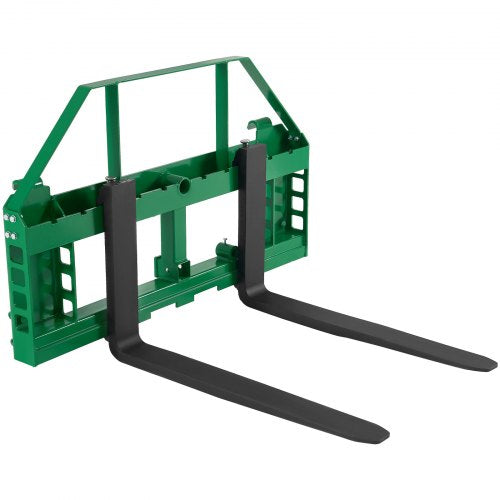 Skid Steer Pallet Forks, 1814 kg Rated Load Capacity, Pallet Fork Frame Attachment with 915 mm Pallet Forks Forklift Blades, 50.8 mm Hitch Receiver & Spear Sleeves, Fit for JD Tractors