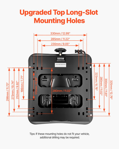 Seat Suspension Kit With Seat Slider Track, Universal Air Ride Seat Suspension with Dust Cover, 6in Front-to-Back Adjustable, Tractor Seat Suspension ‎Kit for Zero Turn Lawn Mower, Forklift