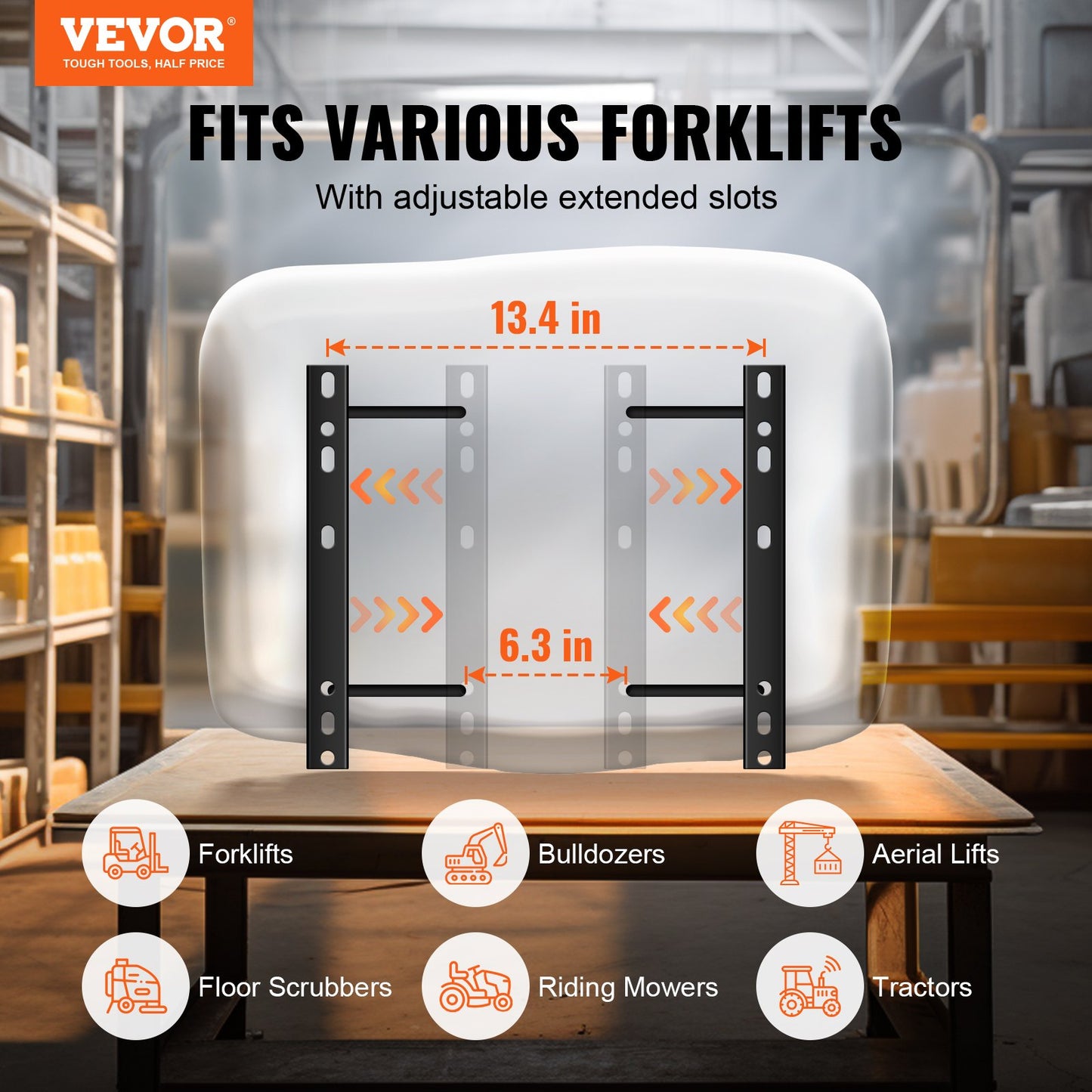Universal Tracor Seat, Lawn Mower Seat with Micro Switch and Drainage Holes, 6.3-13.4 inch Extended Slot Tractor Seat for Tractor Loader Excavator