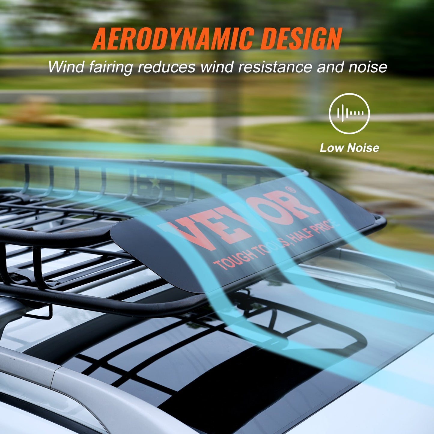 Roof Rack Cargo Basket, 162.6 cm x 99.1 cm x 15.2 cm Rooftop Cargo Carrier with Extension, Heavy-duty Steel 90.7 kg Capacity Universal Roof Rack Basket, Luggage Holder for SUV, Truck