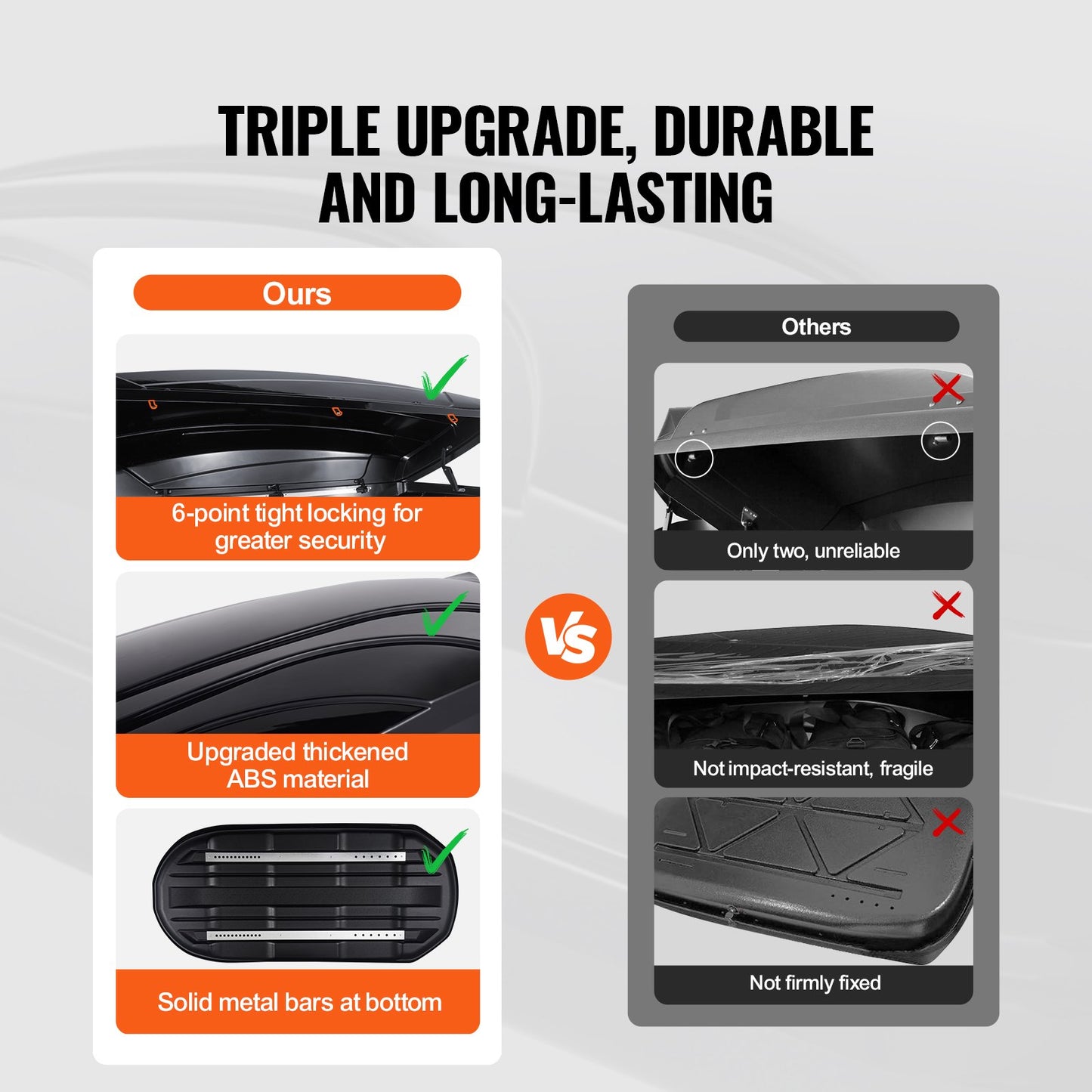 Taklasthållare, 11 kubikfot taklastbox, ABS hårt takboxskal, med dubbelsidig öppning och 2 förstärkta remmar, aerodynamisk, lämplig för de flesta tvärbalkar, för bil, kombi, SUV, svart