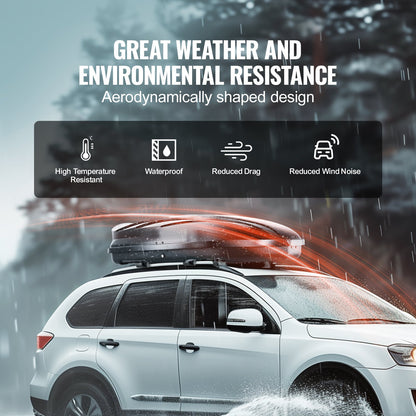 Taklasthållare, 11 kubikfot taklastbox, ABS hårt takboxskal, med dubbelsidig öppning och 2 förstärkta remmar, aerodynamisk, lämplig för de flesta tvärbalkar, för bil, kombi, SUV, svart