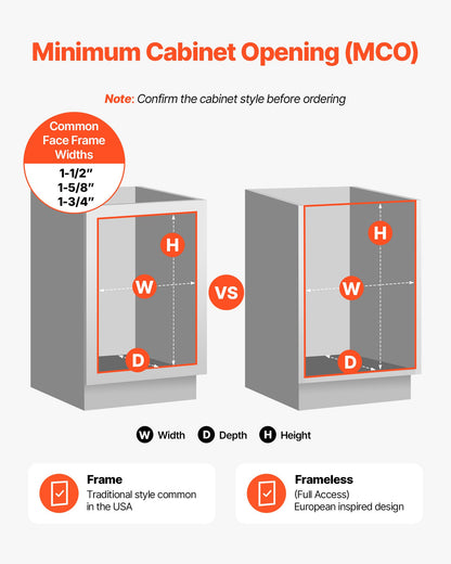 Utdragbar papperskorg för köksskåp, återvinningsbar soptunna, undermonterad avfallsbehållare, med kraftigt mjukstängande skjutsystem i metall och dörrkit, för diskho, under bänkskiva