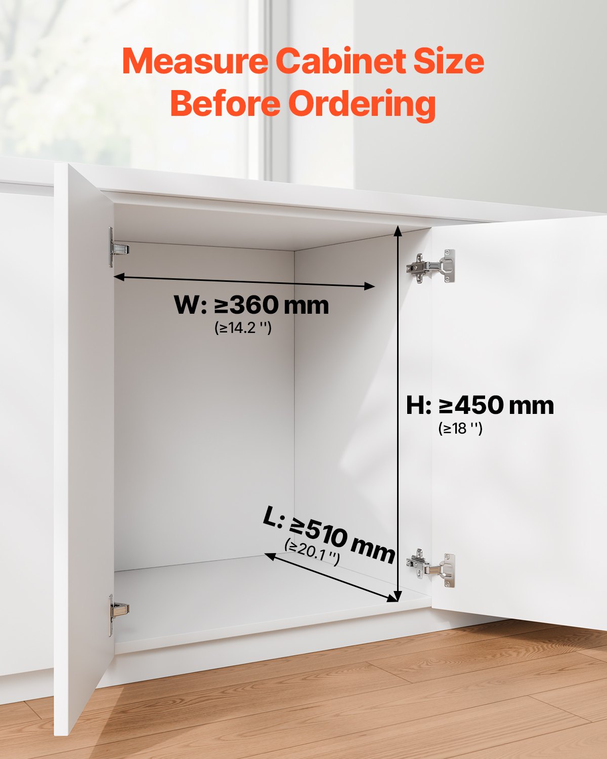 Pullout Trash Can for Kitchen Cabinets, 20+10+10L Double Under Sink Garbage Waste Recycling Bin, Under Mount Waste Container, with Heavy Duty Metal Full Extension Sliding System and Handle