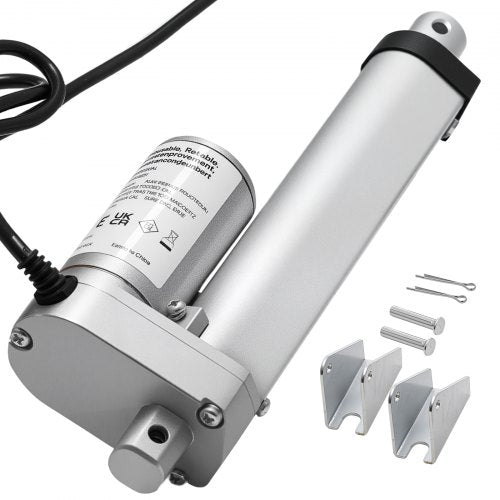 12V linjärt ställdon, 101,6 mm slaglängd 15 mm/s höghastighets 1000N linjärt ställdon - med IP54-skydd och monteringsfäste för lyftbord, fåtöljer, fönsterdörröppnare