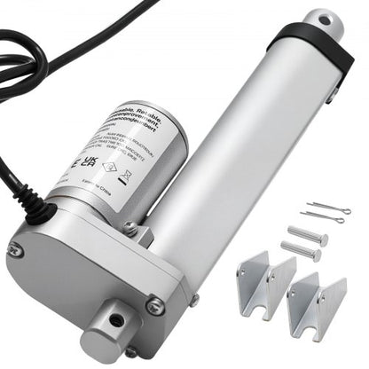 12V linjärt ställdon, 101,6 mm slaglängd 15 mm/s höghastighets 1000N linjärt ställdon - med IP54-skydd och monteringsfäste för lyftbord, fåtöljer, fönsterdörröppnare