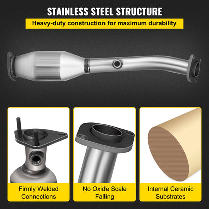 Exhaust Manifold 05-11 Nissan Frontier Exhaust Manifold Bolts Gasket Combination 4.0L OEM Quality High Flow Catalytic Converter for 2005-2011 Nissan Frontier/Xterra/Pathfinder(EPA Compliant)