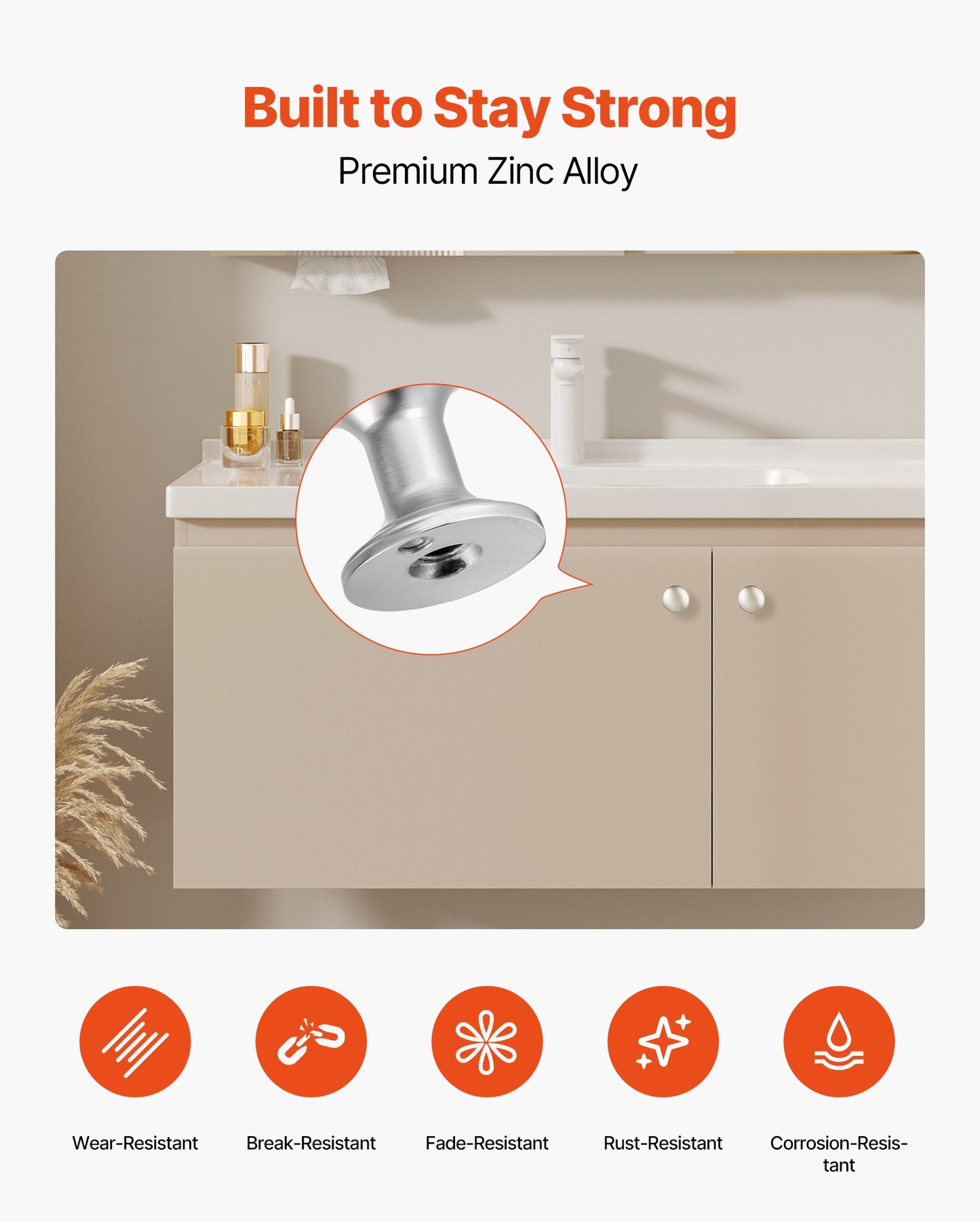 Skåpsknoppar, 25-pack, 28 mm lådhandtag i zinklegering, svampformade köksknoppar, byråhandtag, skåpbeslag med skruvar för badrumsskåp, lådor, nickelfärg