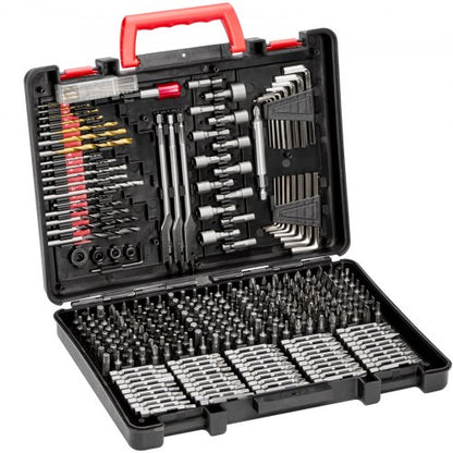 Drill Bit Set, 318 Pieces Drill and Driver Bit Set, Screwdriver Bit Set Suitable for Wood Metal Cement Drilling and Screw Driving, Drill Bit Sets Combo Kit Assorted in Organized Carrying Case
