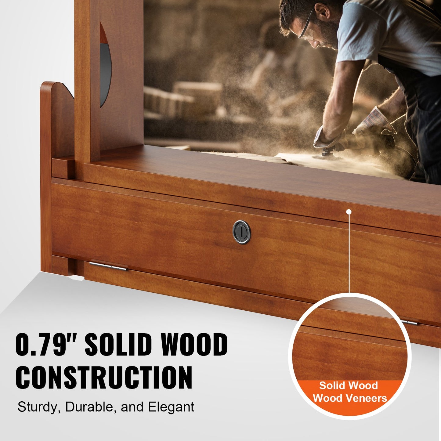 Gun Rack, Wood Gun Rack Wall Mount, Gun Display Rack holds 4 Rifles, Shotguns, 60 kg Heavy Duty Wall Storage Display Rifle Rack with Soft Padding