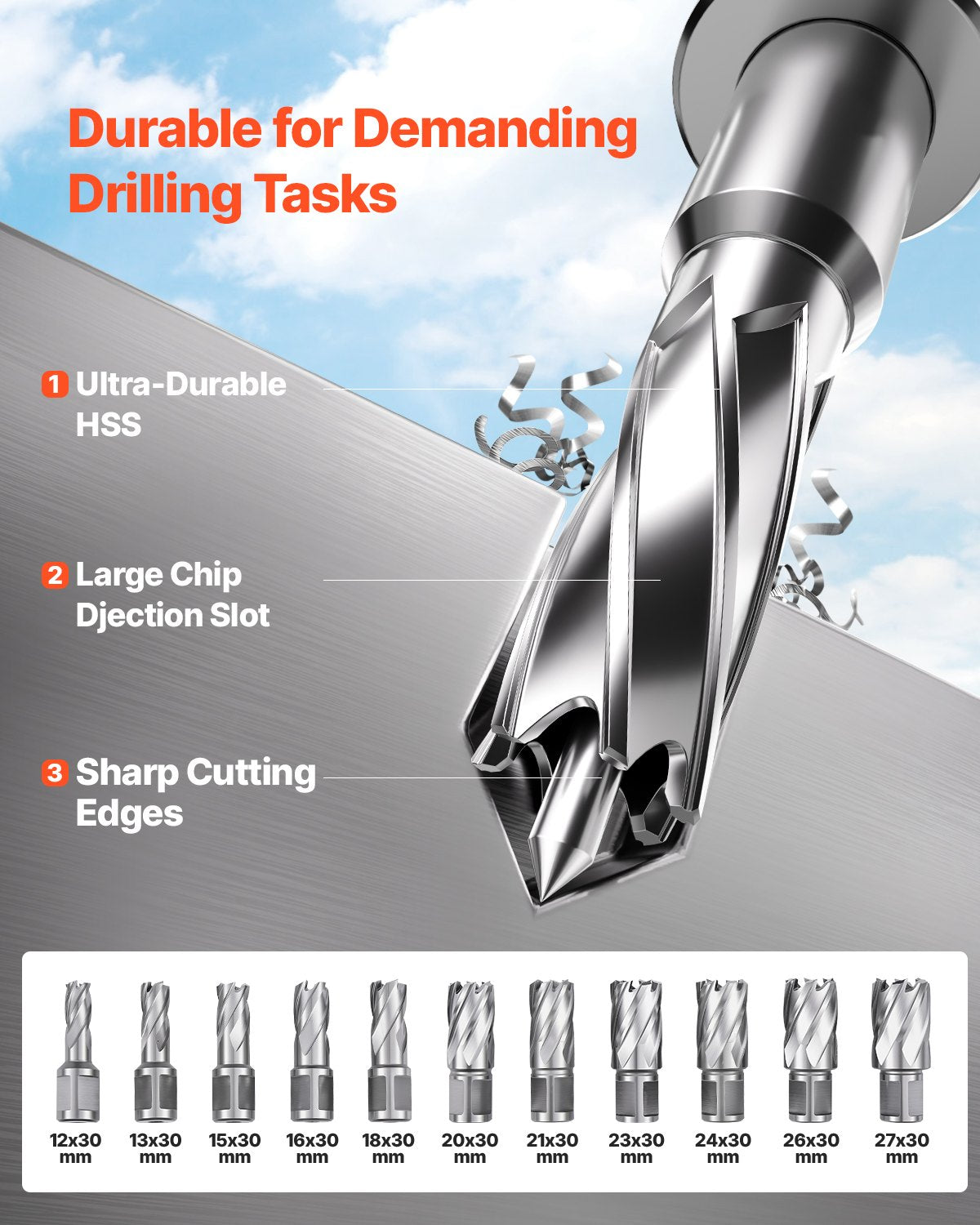 Magnetic Drill, 1400W Motor 1.6 in Boring Diameter, 2810 lbf Portable Electric Mag Drill Press, with 11 Coring Bits, 800 RPM Speed, Drilling Machine for Metal Surface, Home Improvement Industry