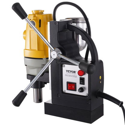 1100W Magnetic Drill Press 12000 N Magnet Force w/6 pcs HSS Annular Cutter Bits