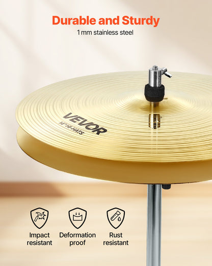 Cymbalpaket 3 delar cymbaler trumset 355/400/505 mm (14 16 20 tum) cymbaler för trummor